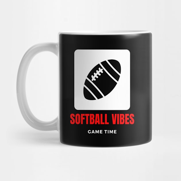 Softball vibes funny motivational design by Digital Mag Store